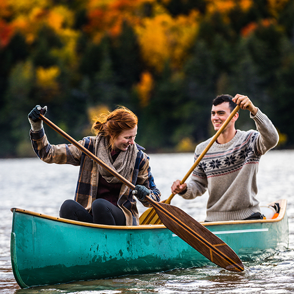  canoeing in the fall